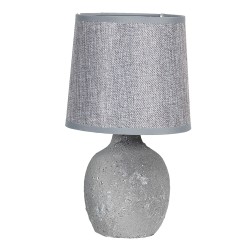 Clayre & Eef Lampada da tavolo Ø 15x26 cm  Grigio Ceramica Rotondo