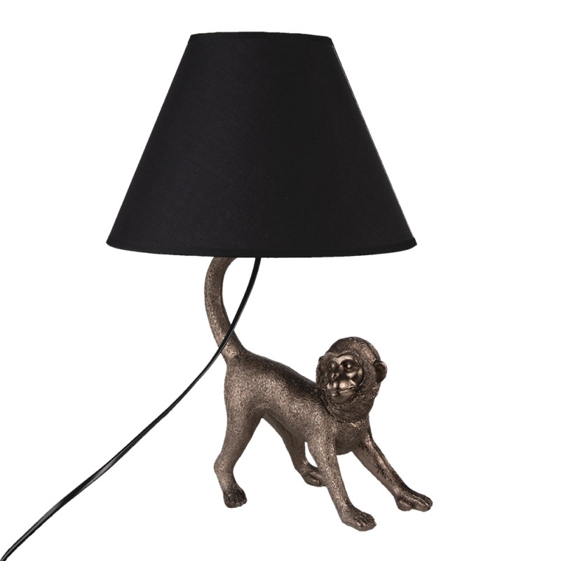 Clayre & Eef Lampe de table Singe 29x27x43 cm  Marron Polyrésine