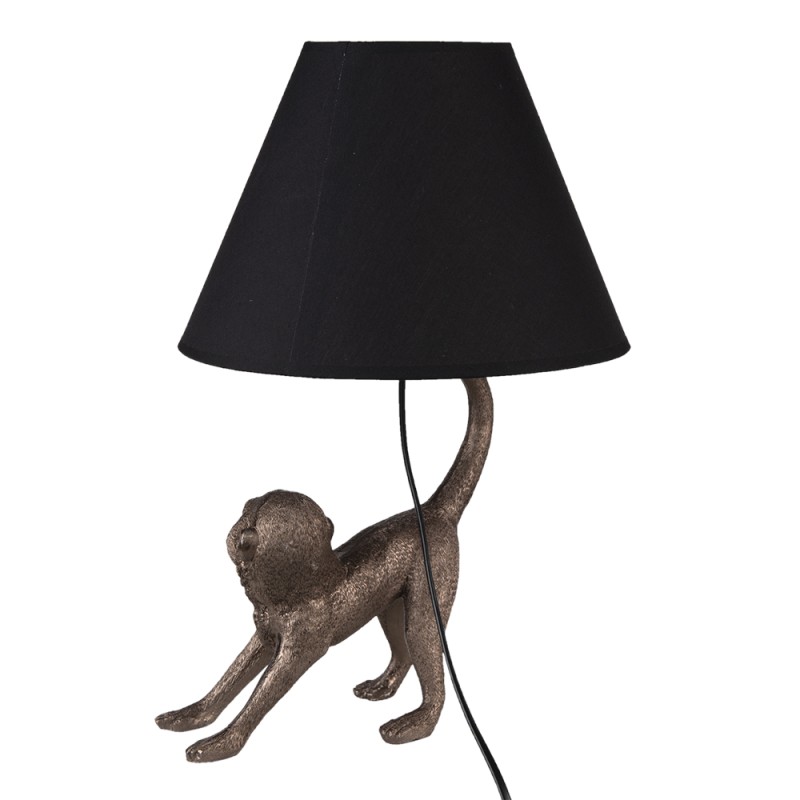 Clayre & Eef Lampe de table Singe 29x27x43 cm  Marron Polyrésine