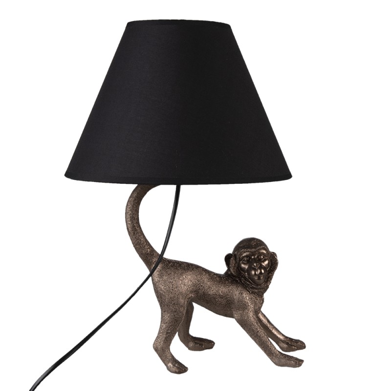 Clayre & Eef Lampe de table Singe 29x27x43 cm  Marron Polyrésine