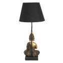 Clayre & Eef Table Lamp Ø 28x60 cm  Gold colored Black Plastic