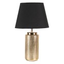 Clayre & Eef Table Lamp Ø 30x50 cm  Gold colored Black Plastic Round