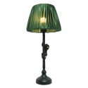 Clayre & Eef Lampada da tavolo Ø 25x55 cm  Marrone Verde  Plastica Scimmia