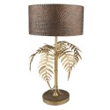 Clayre & Eef Lampe de table Ø 25x42 cm  Marron Fer Feuilles