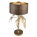 Clayre & Eef Lampe de table Ø 25x42 cm  Marron Fer Feuilles