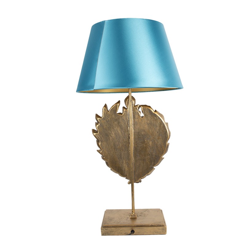 Clayre & Eef Tischlampe Ø 35x66 cm  Goldfarbig Kunststoff Löwe