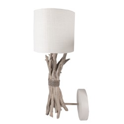 Clayre & Eef Wall Light 33x26x43 cm Beige Plastic