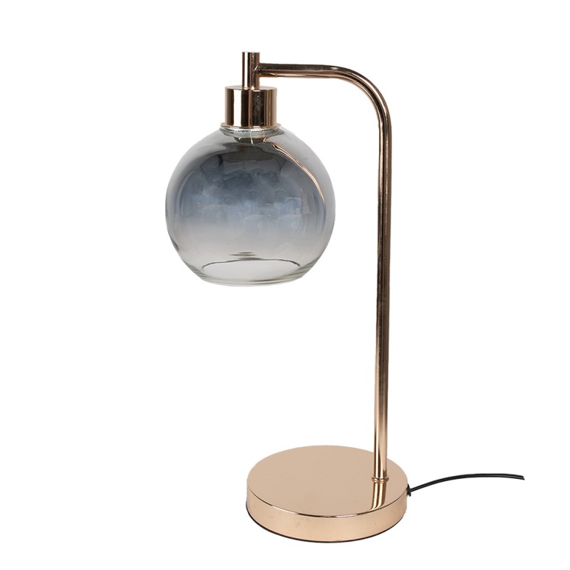Clayre & Eef Table Lamp 21x15x41 cm Gold colored Iron Glass
