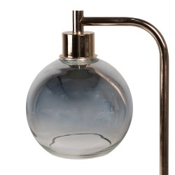 Clayre & Eef Tischlampe 21x15x41 cm Goldfarbig Eisen Glas