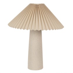 Clayre & Eef Lampe de table Ø 36x42 cm Beige Céramique