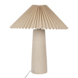 Clayre & Eef Lampe de table Ø 36x42 cm Beige Céramique