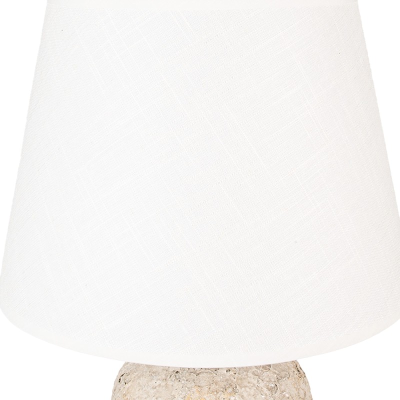 Clayre & Eef Table Lamp Ø 35x74 cm Beige Terracotta