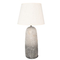 Clayre & Eef Table Lamp Ø 35x70 cm Grey Terracotta