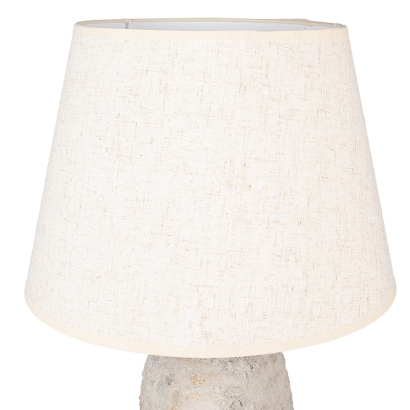 Clayre & Eef Table Lamp Ø 35x70 cm Grey Terracotta