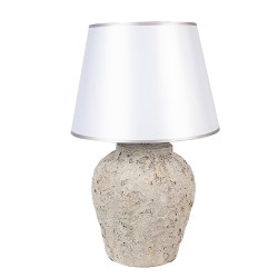 Clayre & Eef Table Lamp Ø 35x59 cm Grey Terracotta