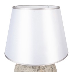 Clayre & Eef Lampe de table Ø 35x59 cm Gris Terre cuite