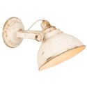 Clayre & Eef Wall Light 21x30x19 cm  White Iron Round