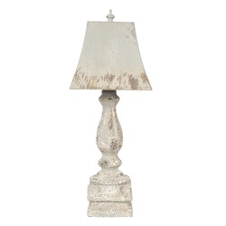 Clayre & Eef Lampe de table 27x27x70 cm  Gris Bois Fer