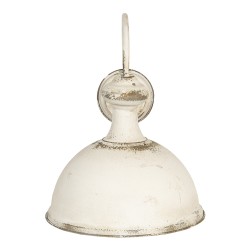 Clayre & Eef Wall Light 34x41x43 cm  White Iron Round