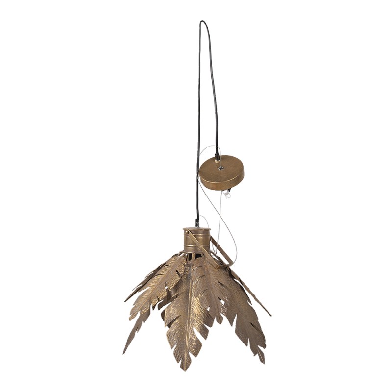 Clayre & Eef Pendant Lamp Leaves Ø 45x31 cm  Gold colored Metal