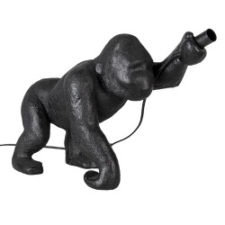 Clayre & Eef Lamp Base  Monkey 43x19x30 cm  Black Plastic