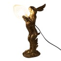 Clayre & Eef Lampe de table Lapin 12x24x41 cm Couleur or Plastique