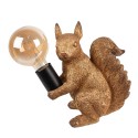 Clayre & Eef Table Lamp Squirrel 24x12x25 cm  Copper colored Plastic