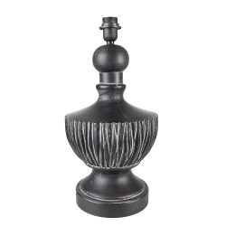 Clayre & Eef Lamp Base  Ø 24x47 cm Black Plastic Round