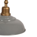 Clayre & Eef Lampada da parete 33x21x48 cm Grigio Color oro Ferro