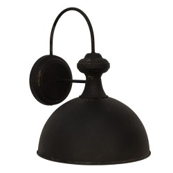 Clayre & Eef Lampada da parete 44x35x44 cm Nero Ferro