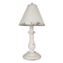 Clayre & Eef Lampe de table Ø 26x55 cm Blanc Fer