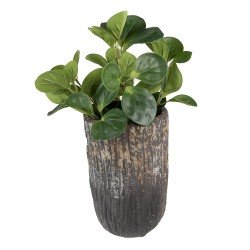 Clayre & Eef Bloempot  Ø 15x24 cm Grijs Steen Rond