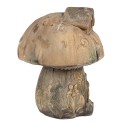 Clayre & Eef Decoratie Beeld Paddenstoel 35 cm Bruin Keramisch materiaal