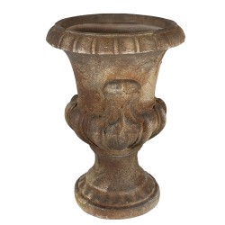 Clayre & Eef Pot de fleurs Ø 34x46 cm Marron Matériau céramique