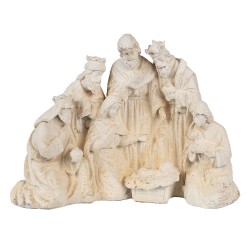 Clayre & Eef Figurine Nativity Scene 42x19x32 cm Beige Ceramic material