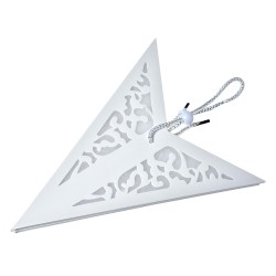 Clayre & Eef Hanging star 45x15x45 cm White Paper