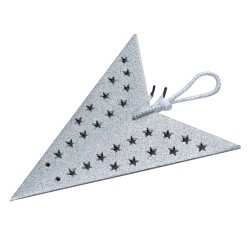 Clayre & Eef Hanging star 60x22x60 cm Silver colored Paper