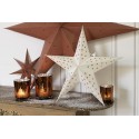 Clayre & Eef Hanging star 45x15x45 cm White Paper