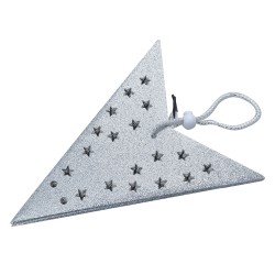 Clayre & Eef Hanging star 45x15x45 cm Silver colored Paper