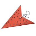 Clayre & Eef Hanging star 30x10x30 cm Red Paper