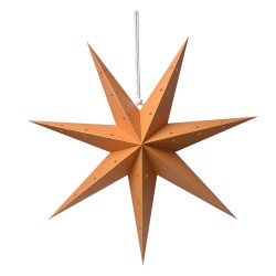 Clayre & Eef Hanging star 60x22x60 cm Yellow Paper