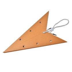 Clayre & Eef Hanging star 60x22x60 cm Yellow Paper