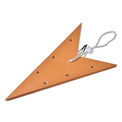 Clayre & Eef Hanging star 45x15x45 cm Yellow Paper