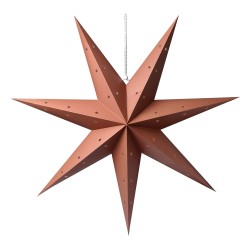 Clayre & Eef Hanging star 90x18x90 cm Brown Paper