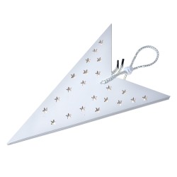 Clayre & Eef Hanging star 60x22x60 cm White Paper