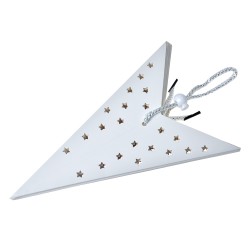 Clayre & Eef Hanging star 45x15x45 cm White Paper