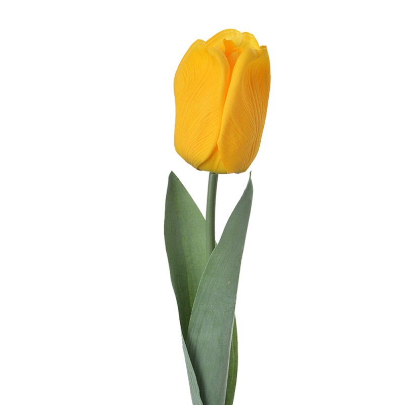 Clayre & Eef Fleur artificielle Tulipe 50 cm Jaune Plastique