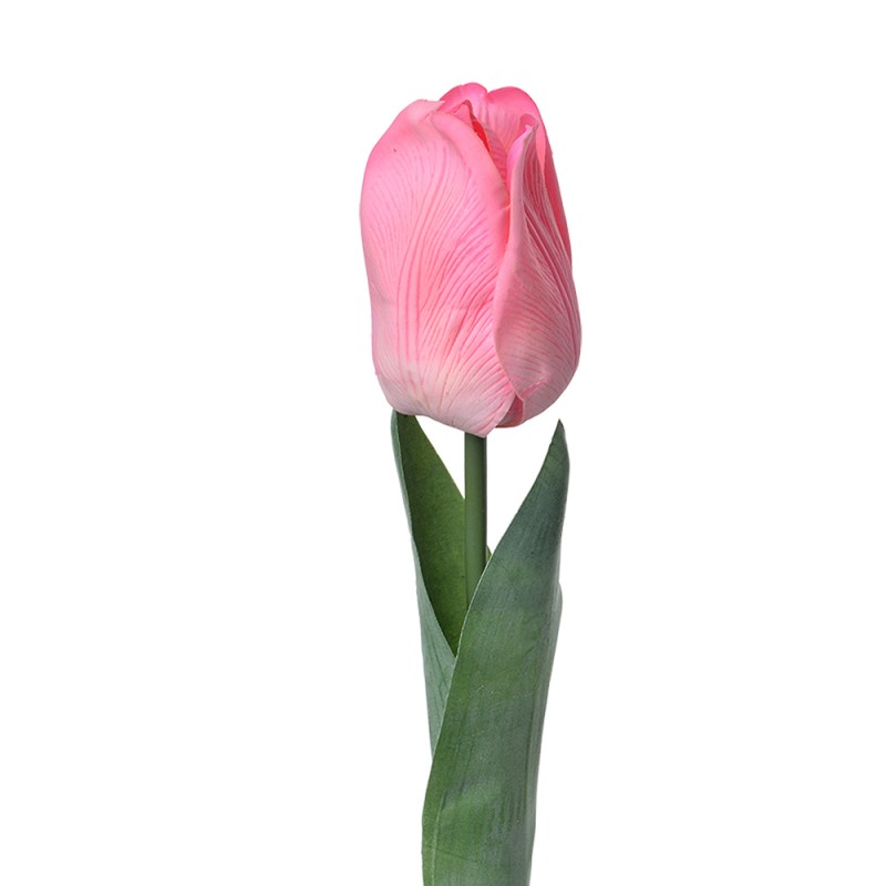 Clayre & Eef Kunstbloem Tulp 50 cm Roze Kunststof