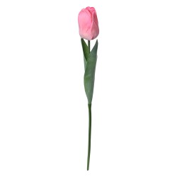 Clayre & Eef Fleur artificielle Tulipe 50 cm Rose Plastique