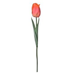 Clayre & Eef Fiore artificiale Tulipano 50 cm Arancione Plastica